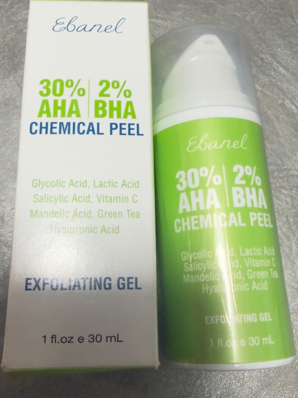 Ebanel 30% 2% AHA BHA ChEbanel 30% 2% AHA BHA Chemical Peel Exfoliating Gel 30mL